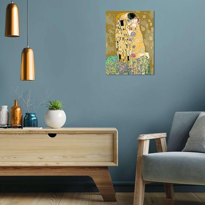 Ravensburger Klimt: The Kiss Paint by Numbers Kit for Adults - 23648 - Painting Arts and Crafts for Ages 14 and Up