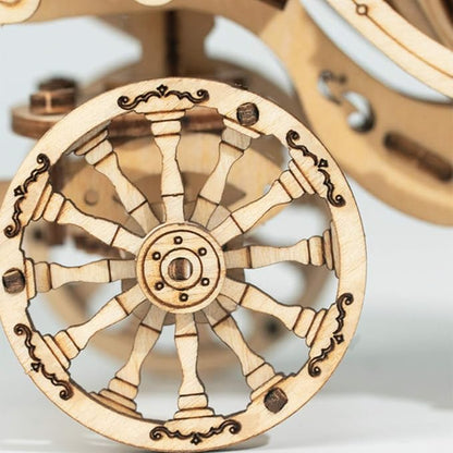 Rolife 3D Wooden Puzzle Wood Craft Kit-DIY Model Toy-Home Decoration-Best Educational Christmas Birthday Day Gift for Boys Girls Friends Son Adults (Pumpkin Carriage)