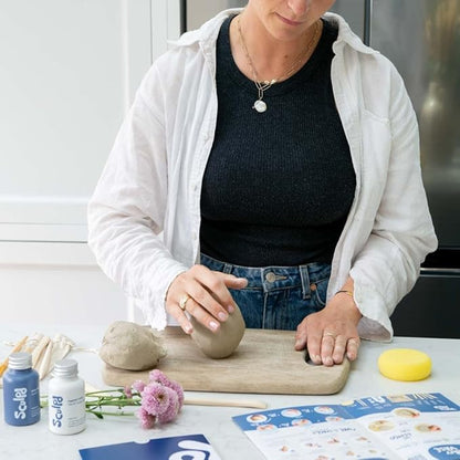 Sculpd Clear Varnish for Air Dry Clay Pottery, Matte Finish Clear Varnish for Pottery and Acrylic Paint, Create Waterproof Pottery from Home, Colourless Scratch Resistant Varnish, 70ml