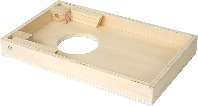 Manhattan Toy Wild Ones Indoor Outdoor Wooden 10-Piece Cornhole Bean Bag Toss Game for Kids 3 Years and Up