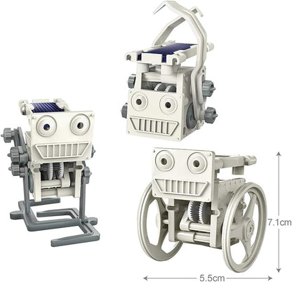 4M 3-In-1 Mini Solar Robot – STEM Toys DIY Green Science Eco-Engineering Building Kit Gift for Kids, 4M Mini Solar Robot 3 In 1