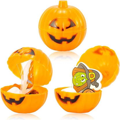 Halloween Prefilled Pumpkin Box with Party Favors, 12 Pcs