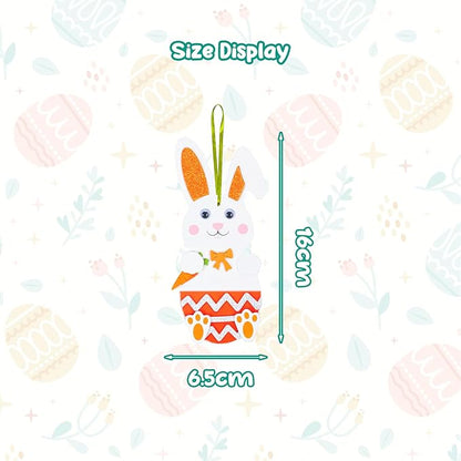 Fennoral 12 Pack Easter Bunny Craft for Kids Make You Own Easter Rabbit Foam Stickers Ornament DIY Easter Arts and Crafts for Easter Party Decoration Easter Gifts