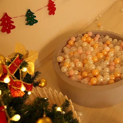 GOGOSO Baby Ball Pit Balls -100pcs Small Crush Proof Plastic Play Ball Pool Pits for Toddlers 1-3 Play Tent, Kids Birthday Party, Baby Playpen Yard, Kiddie Pool