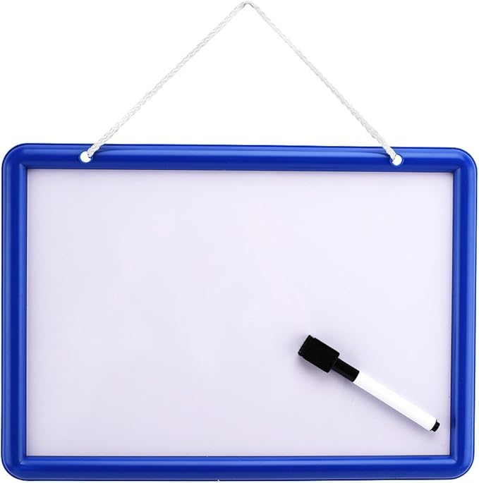 Kid’s Dry Erase Board and Magnet Set – 109 Piece Magnetic Letters, Numbers, and Symbols for Fun Educational Learning – Hanging Whiteboard for Home, Preschool, Kindergarten – by EduKids