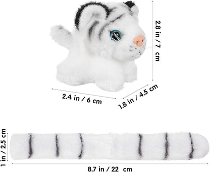 Gadpiparty Animals Slap Bracelet Plush Toys Tiger Slap Band Stuffed Animals Slap Toy Tiger Toy Figures for Kids Birthday Party Favors
