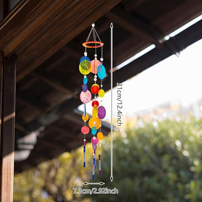 WEBEEDY 85 Pcs Wind Chimes Silicone Molds Kit Round Wind Bell Silicone Moulds with Metal Tubes, Resin Casting Molds, UV Resin for Summer Outdoor Indoor Decor Keychain Earring Ornaments Making Supplies