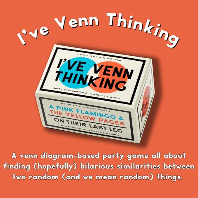 I've Venn Thinking – Fun Party Card Game About Finding Funny Common Things from Unexpected Pairings for Adults, Ages 13+