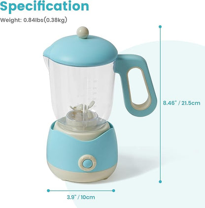 ROBOTIME Pretend Play Kitchen Appliances Toy, Junior Blender Toy with Realistic Light and Sounds, Play Kitchen Accessories Set for Kids Ages 3+, Pretend Kitchen Toys for Boys and Girls