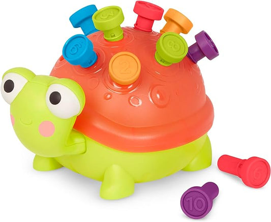 B. toys- Teaching Turtle- 10 Numbered & Colorful Pegs – Learning Toy with Lights & Sounds – Educational Toys for Toddlers, Kids – 18 Months +