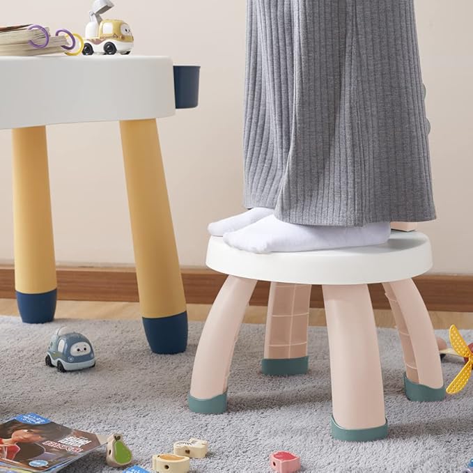 Toddler Chair,Plastic Kids Dino Chair,Sturdy Durable and Lightweight Toddler's Activity Chairs,Anti-Slip Ergonomic Design Kids Step Stool,Indoor or Outdoor Use for Boys Girls Aged 2+ (Pink)