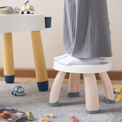 Toddler Chair,Plastic Kids Dino Chair,Sturdy Durable and Lightweight Toddler's Activity Chairs,Anti-Slip Ergonomic Design Kids Step Stool,Indoor or Outdoor Use for Boys Girls Aged 2+ (Pink)