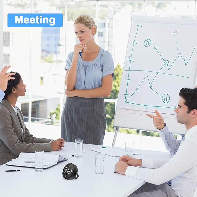 Digital Kitchen Timer for Cooking,Large LED Display Productivity Timer,Magnetic Countdown Timer Clock with 3-Level Volume Adjustable for Seniors, Kids, Teachers, Classroom, Exercise, Fitness