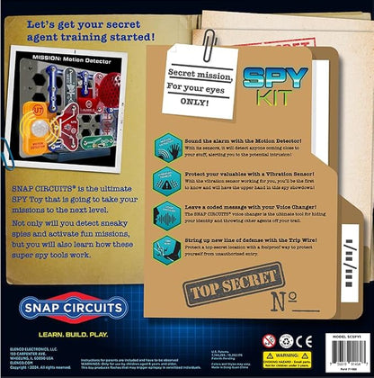 Snap Circuits® Spy Kit | 25+ Activities | STEM Educational Toy for Kids 7 +