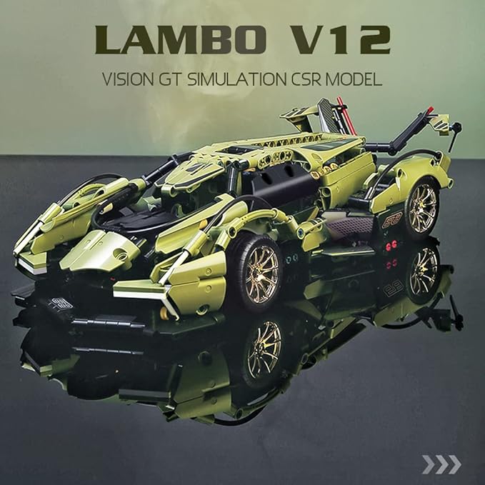 Mesiondy Sports Car Building Blocks Toys Boys or Adults Kits，1:14 MOC Building Set Raceing Car Model,Cars for Boys Age 12-16 8-14，(1039 Pieces)