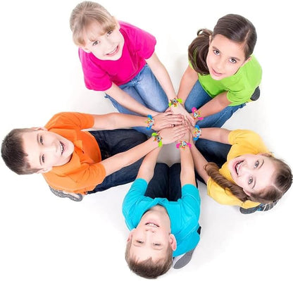 ArtCreativity Unicorn Rubber Bracelets, Set of 12, Colorful Stretchy Rubber Wristbands for Boys and Girls, Fun Unicorn Birthday Party Favors for Children, Goodie Bag Fillers, Carnival Prize