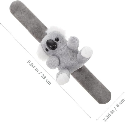 Abaodam Animal Slap Bracelet Koala Slap Bracelet Plush Stuffed Animal Hugger Snap Wrist Band for Kids Birthday Party Gifts