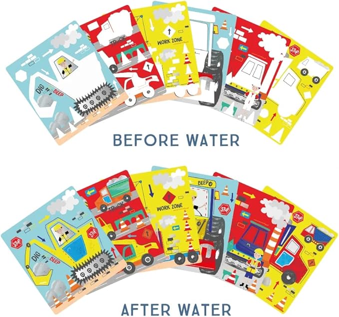 Floss and Rock 44P6438 Construction Magic Color Changing Watercard Easel and Pen