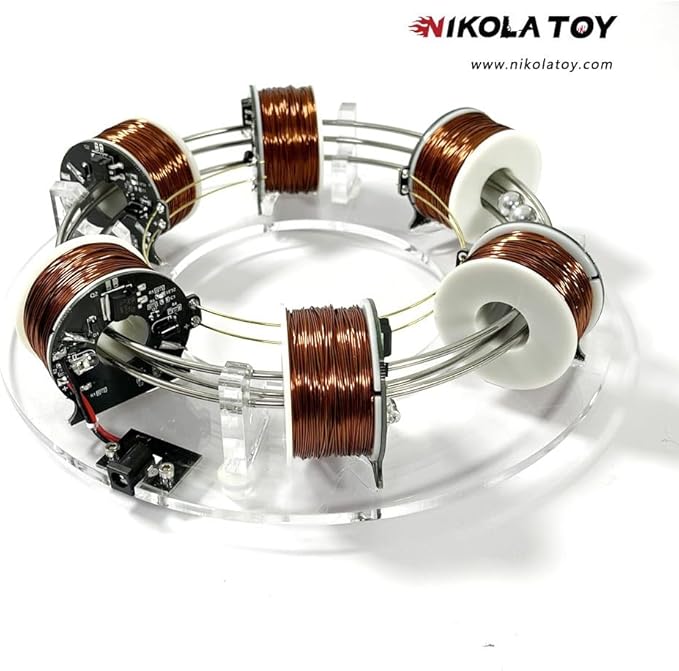 High tech electromagnetic Coil Accelerator - Multifunctional STEM Toy for Science Education & Creative Learning | Hands-On Physics Experiment Kit for Adults (electromagnetic Coil)