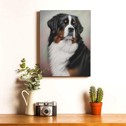 1000 Pieces Wooden Jigsaw Puzzles for Adults - Bernese Mountain Dogs Challenging Puzzle Fun Family Game Decompress Toys Adults Home Decoration Colorful Puzzle Unique Gifts for Dog Lovers