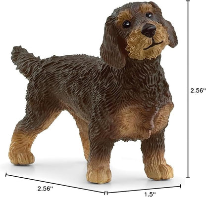 Schleich Farm World New 2024 Farm Animal Toy Wire Haired Dachshund Dog Toy Figurine