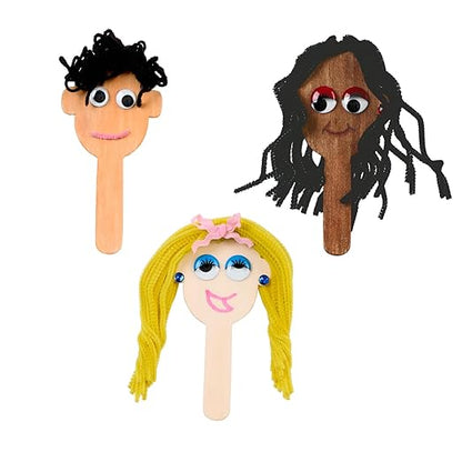 Craft Stick Faces - Set of 20