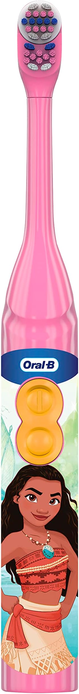Oral-B Kid's Battery Toothbrush Featuring Disney's Princess Characters, Soft Bristles, for Kids 3+ (Pack of 2)