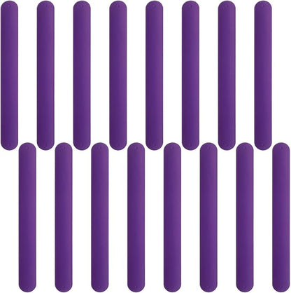 Silicone Rubbber Slap Bracelets Plain Slap Bracelets Wrist Soft and Safe Slap Bands Wrap Band for School Party Favors DIY Painting Wristband Craft