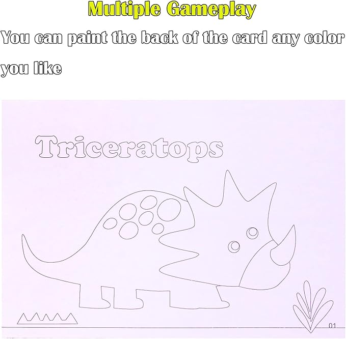 3D EVA Foam Stickers for Toddlers 12PCS Sticky Foam DIY Craft Preschool Art Class Drawing Sticker Puzzle Art Kit for Kids Boys Girls (Dinosaurs)