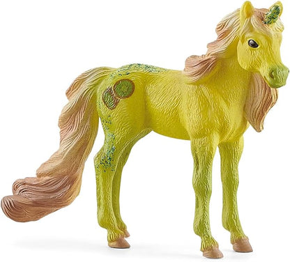 Schleich bayala, Unicorn Gifts for Girls and Boys Ages 5-12, 6-Piece Set, Collectible Unicorn Foal Toys, Fruit & Gold Unicorn Foals