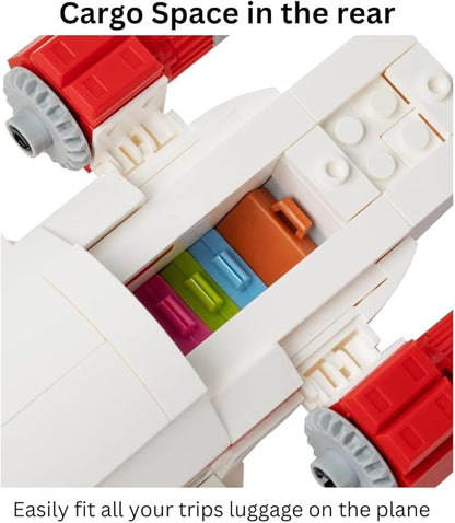Airplane Building Block Set (633 Pieces). Aviation Series Building Blocks for Kids and Adults