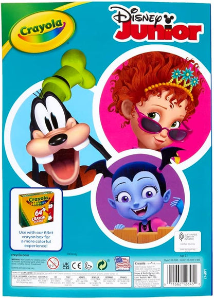 Crayola Disney Coloring Book, Disney Jr. Gift, 288 Pages, Ages 3, 4, 5, 6