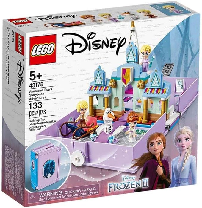 LEGO Disney Anna and Elsa’s Storybook Adventures 43175 Creative Building Kit for Fans of Disney’s Frozen 2 (133 Pieces)