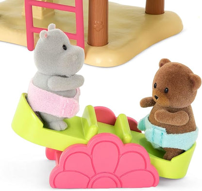 Li’l Woodzeez – 11 Pcs Tree House Playset for Doll Figures – Playhouse Playset with Ladder, Swing & More Accessories – Pretend Play Toy for Kids Age 3+