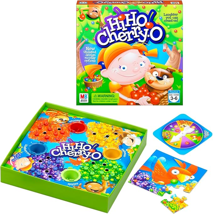 Hasbro Gaming Hi Ho Cherry-O Board Game | Preschool Games for Kids | 2-4 Players | Easter Gifts for Girls & Boys | Ages 3+ (Amazon Exclusive)