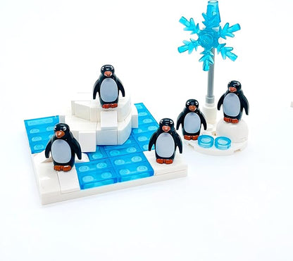 Penguin Igloo Iceberg Friend Animal Figures Building Blocks Toys with Light for 6-12 Years Old Boys Girls Kids Gift Ice Castle Igloo Snow Scene Fit with Major Brand