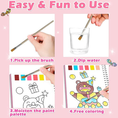 SOOVSY Art & Craft Activity Toys Kit, Foil Animals Crafts Children Fun DIY Creative Toy of The Year, No Mess Art Kits for Kids, Gift for Boys Girls Ages… (Birthday&Coloring)