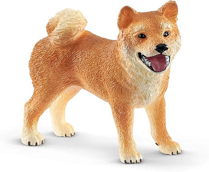 Schleich Shiba Inu Mother and Puppy, 4-piece set, Ages 3+