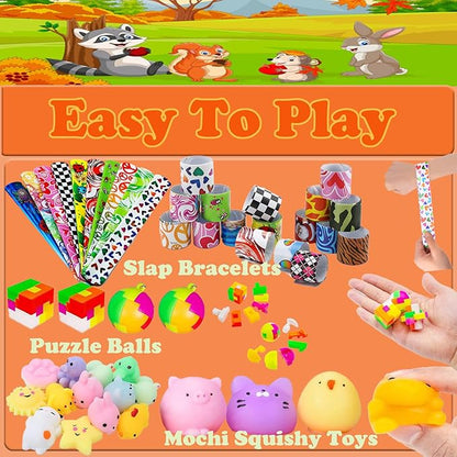 116 Pcs Prizes for Kids Classroom, Treasure Box Toys for Classroom, Treasure Chest, Birthday Party Favors for Kids 4-8, Pinata Fillers Goodie Bag Stuffers, Bulk Valentines Gift for Kids Classroom