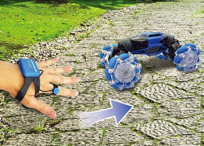 LEXiBOOK, Extreme Crosslander, Off-Road Remote Control car, up to 12km/h, Light Effects, Remote Control & Gesture Control Bracelet Included, Music, Rechargeable, RC50, Unisex Children