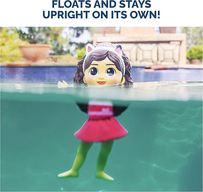 SwimWays Gabby’s Dollhouse Floatin' Figures, Swimming Pool Accessories & Kids Pool Toys, Party Supplies & Water Toys for Kids Aged 3 & Up, Gabby & Mercat 2-Pack