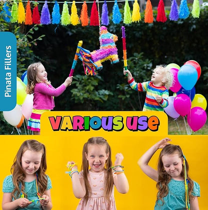 UpBrands Zipper Bracelets 6.5 Inches Sensory Toys Bulk Set, Multicolored, Kit for Birthday, Party Favors for Kids, Goodie Bags, Easter Egg & Pinata Fillers, Students Incentives (48 Pack)
