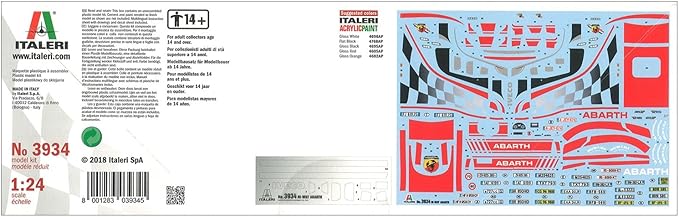Italeri 3934S 3934S-1:24 Iveco HI-WY E5 Abarth, Building, Stand Model Making, Crafts, Hobby, Gluing, Plastic kit, Unlackiert