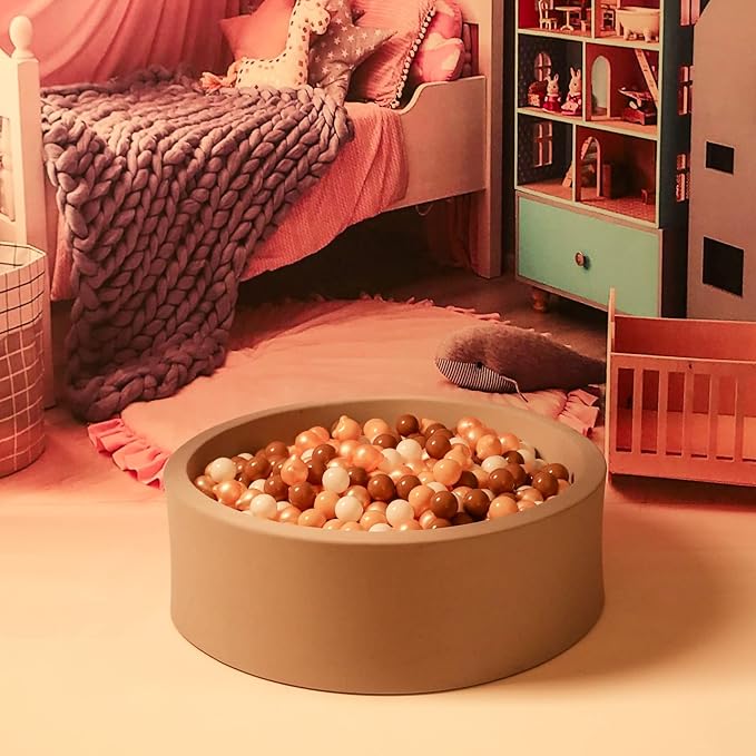 GOGOSO Bear Ball Pit Balls Shapes BPA Free Plastic Play Balls Crush Proof Kids Toddlers Baby Pastel Pelotas Toy Shaped Giant Friendship Bracelet