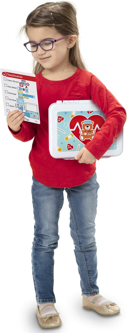 Get Well First-Aid: Pretend Play Set & 1 Me l i ssa & Doug Scratch Art Mini-Pad Bundle (30601)