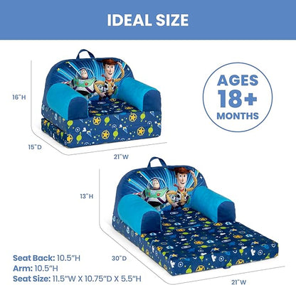 Delta Children - Toy Story Cozee Buddy Flip-Out Kids Chair, Blue