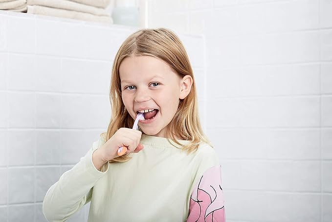 Jordan* Step 3 Kids Toothbrush, 6-9 Years, Soft Bristles, BPA Free - 4 Pack - Blue & Pink