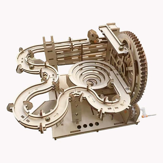 3D Wooden Puzzle Marble Run for Adults Kids - DIY Mechanical Puzzle Assembly Model Building Kit Wood Crafts for Boys and Girls Aage 14+ Years Old