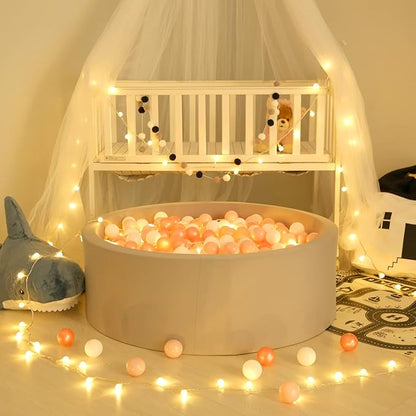 GOGOSO Ball Pit Balls 100 - Crushproof Plastic Balls for Babies Toddlers Kids Children for 1 2 3 4 5 Years Old,2.15inches Red Pink White