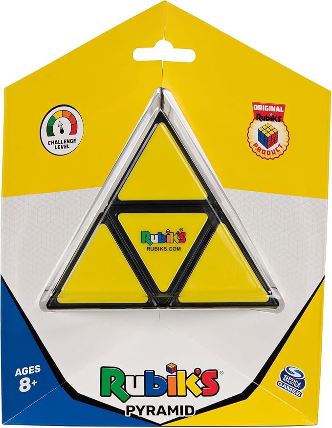 Rubik’s Pyramid, Rubik's Pyramid Pocket Colour-Matching Triangular Cubing Puzzle
